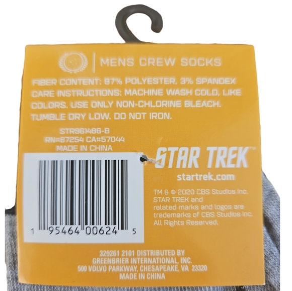 Men’s Star Trek William Shatner Socks - Picture 3 of 3